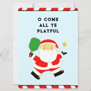 funny pickleball holiday cards