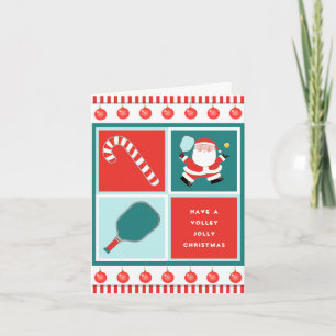 Funny Pickleball Holiday Christmas Cards