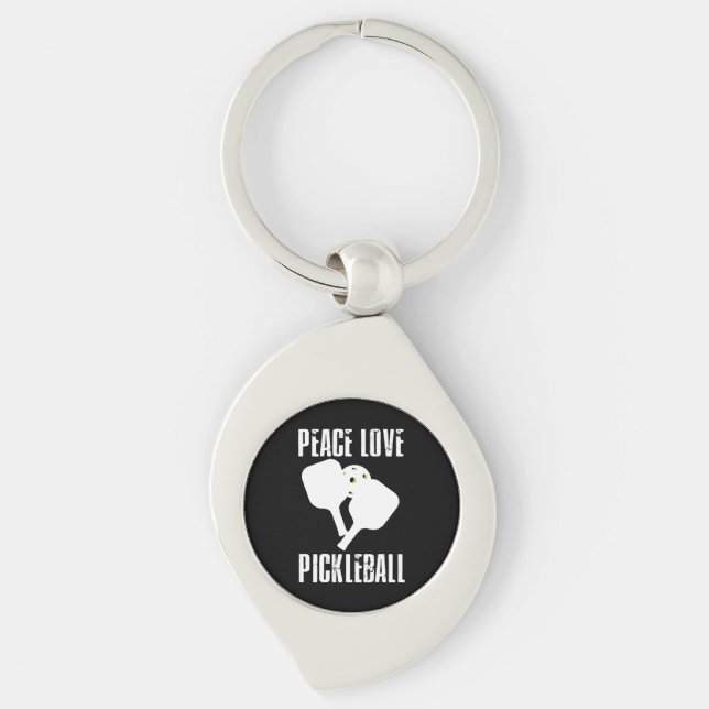Funny Pickleball   Key Ring (Front)