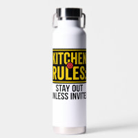 Funny Pickleball Kitchen Rules Warning Sign