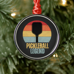 Funny Pickleball Legend Metal Tree Decoration