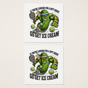 Funny Pickleball Lover Pun with a Pickle Playing