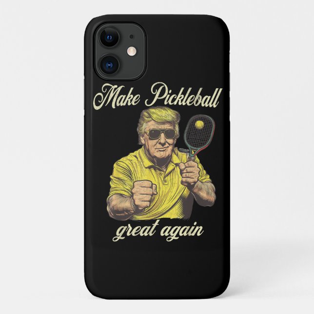 Funny Pickleball Lovers Graphics Pickle Ball Case-Mate iPhone Case (Back)