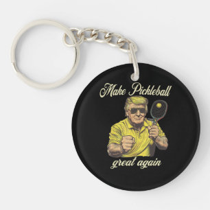 Funny Pickleball Lovers Graphics Pickle Ball Key Ring