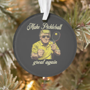 Funny Pickleball Lovers Graphics Pickle Ball Ornament