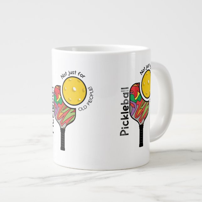 Funny Pickleball mug for Players of All Ages (Front Right)