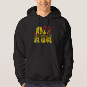 Funny Pickleball Mum Leopard Mama Mummy Mothers Da Hoodie