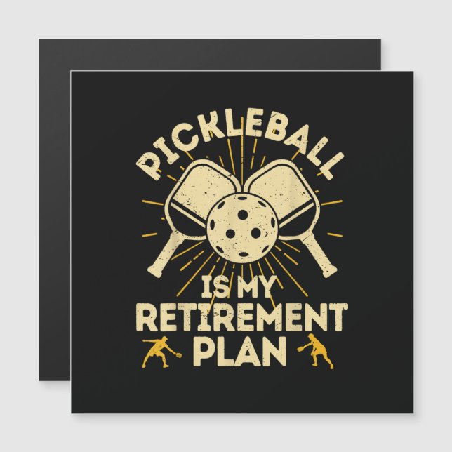 Funny Pickleball My Retirement Plan Vintage (Front/Back)