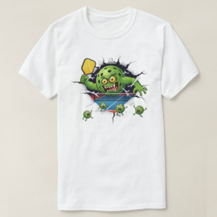 Funny Pickleball Paddle Smash Court Chaos T-Shirt