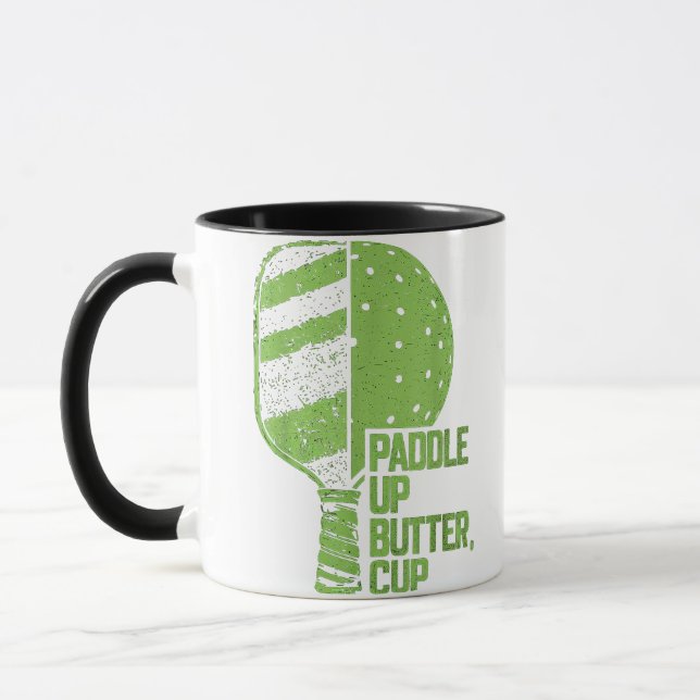 Funny Pickleball Paddle Up Butter Cup (Left)