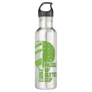 Funny Pickleball Paddle Up Butter Cup 710 Ml Water Bottle