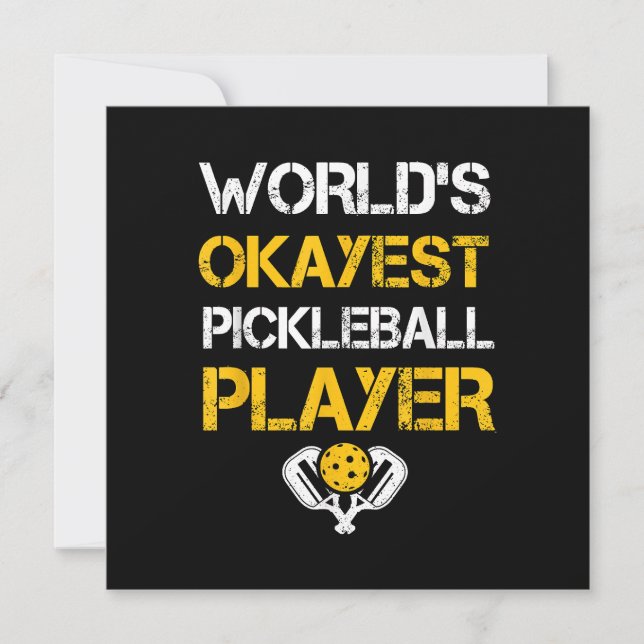 Funny Pickleball Player Paddle - Pickleballing & P (Front)