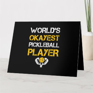 Funny Pickleball Player Paddle - Pickleballing & P Card
