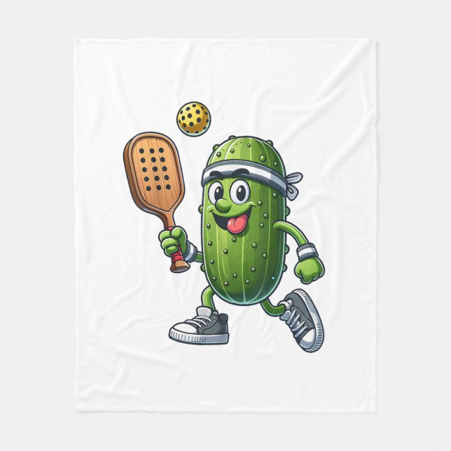 Funny Pickleball Player Paddleball Lover  Fleece Blanket (Front)