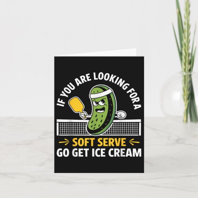 Funny Pickleball Player Paddleball Lover Men Women Card (Front)