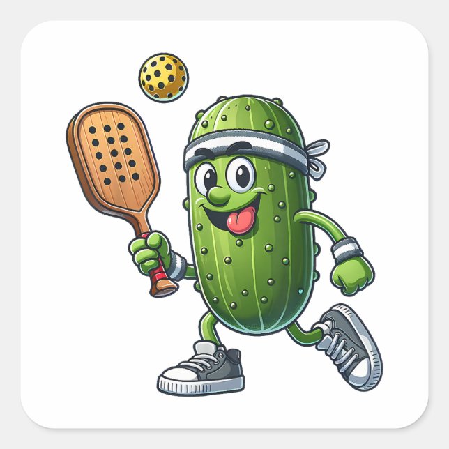 Funny Pickleball Player Paddleball Lover  Square Sticker (Front)