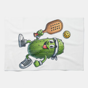 Funny Pickleball Player Paddleball Lover  Tea Towel