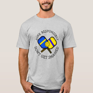Funny Pickleball Pun Don't Get Smashed T-Shirt