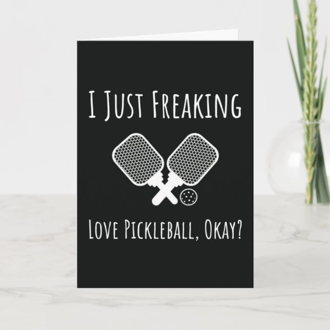 Funny Pickleball Quote Card Player Accessories (Front)