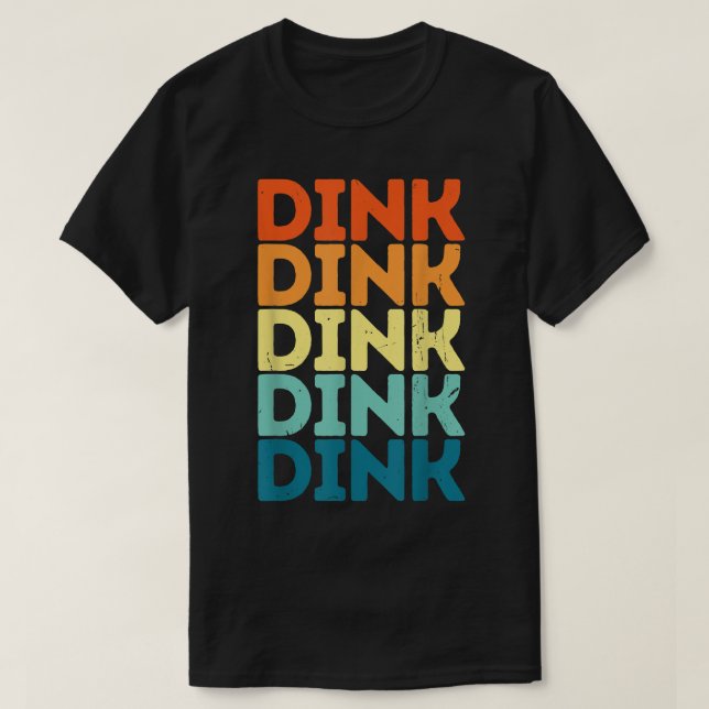 Funny Pickleball Retro SunsetVintage Dink Lovers  T-Shirt (Design Front)