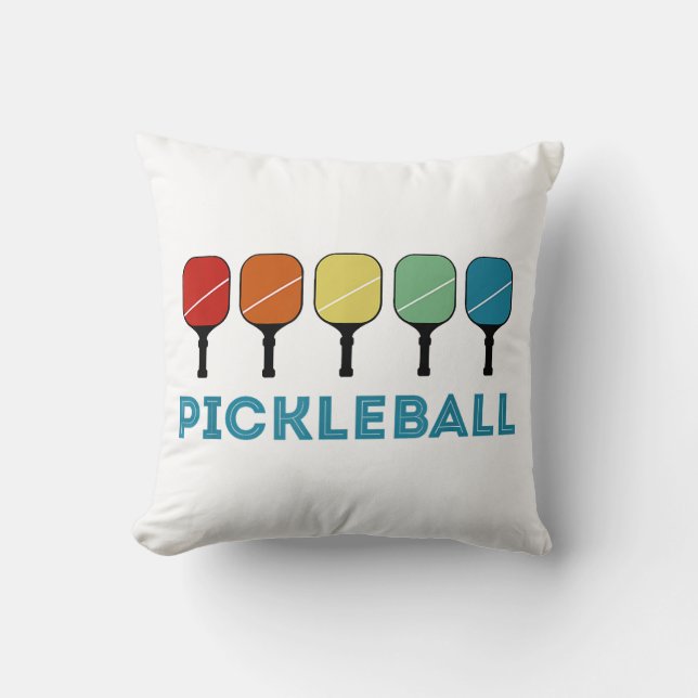 Funny Pickleball Retro Vintage  Cushion (Front)