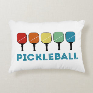 Funny Pickleball Retro Vintage Decorative Cushion