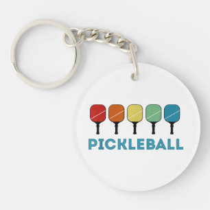 Funny Pickleball Retro Vintage  Key Ring