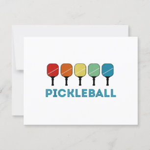 Funny Pickleball Retro Vintage  RSVP Card