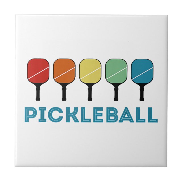 Funny Pickleball Retro Vintage  Tile (Front)