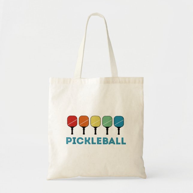 Funny Pickleball Retro Vintage  Tote Bag (Front)