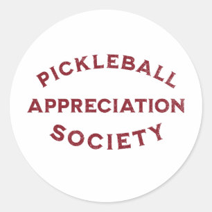 Funny Pickleball Saying Classic Round Sticker