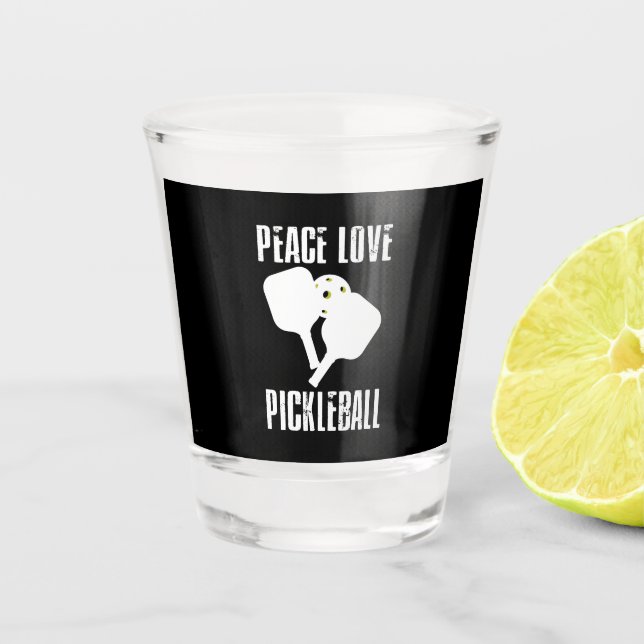 Funny Pickleball  Shot Glass (Front)