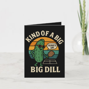Funny Pickleball Social Club Big Dill Holiday Card