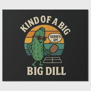 Funny Pickleball Social Club Big Dill Wrapping Paper