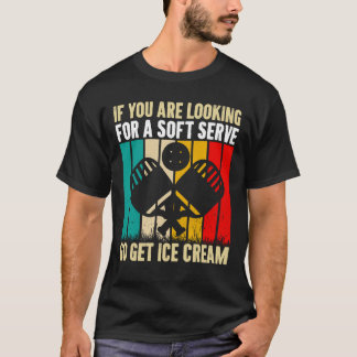 Funny Pickleball Soft Serve Ice Cream Pickleball T-Shirt