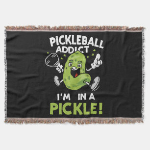 Funny-Pickleball Throw Blanket