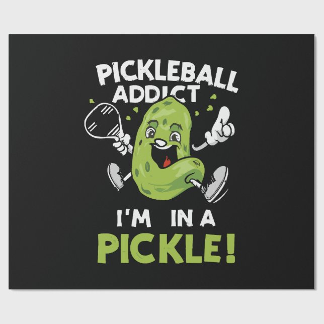 Funny-Pickleball Wrapping Paper (Flat)