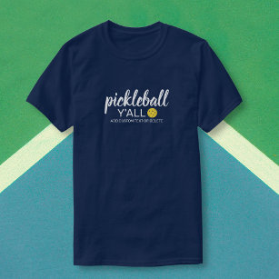 Funny Pickleball Y'all, Custom Club Player Name T-Shirt