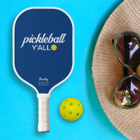 Funny Pickleball Y'all Custom Text Name
