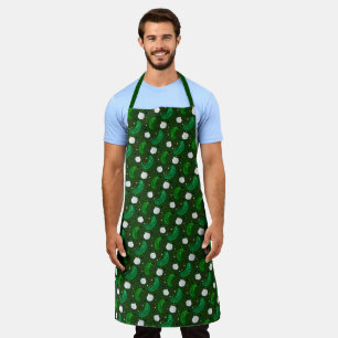 Funny Pickles Gherkins & Pickled Onion Pattern Apron