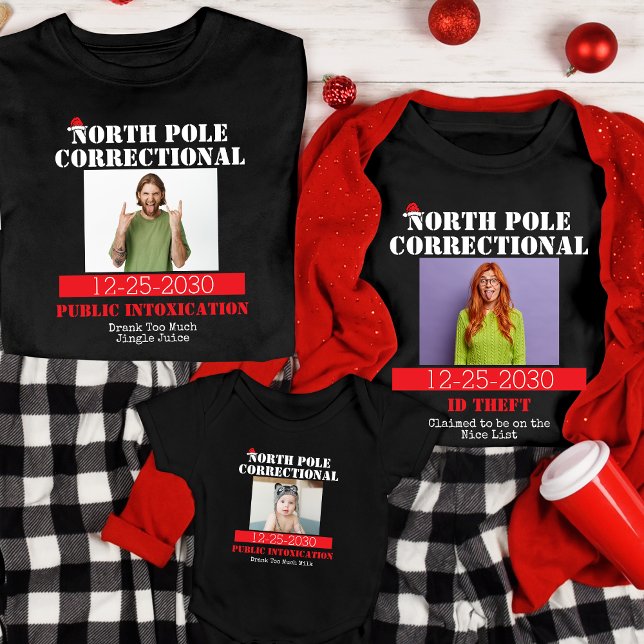Funny Picture Matching Family Christmas Pajama T-Shirt (Creator Uploaded)