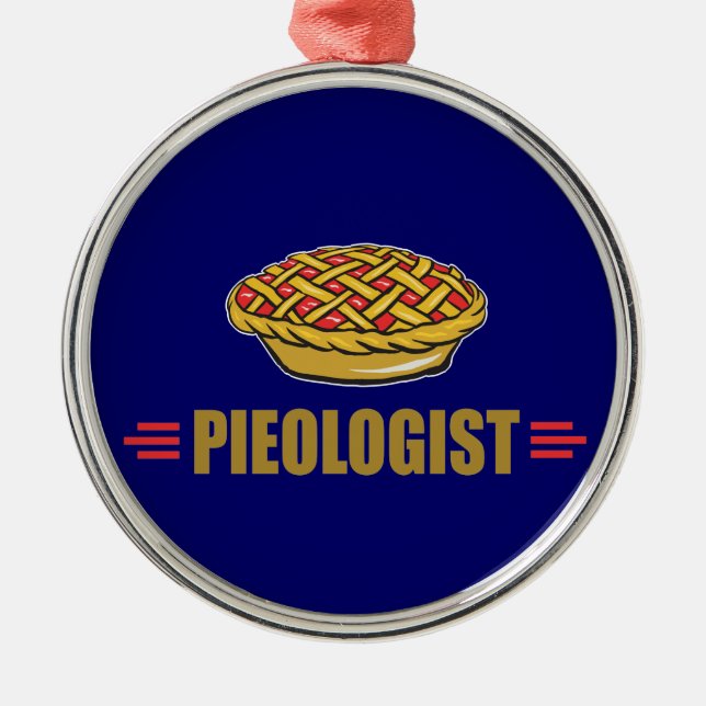 Funny Pie Metal Tree Decoration (Front)