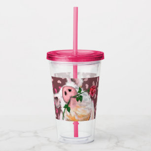 Funny Pig Acrylic Tumbler