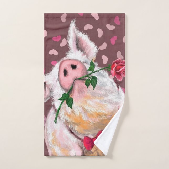 Funny Pig Bath Towels (Hand Towel)