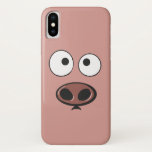 Funny Pig Case-Mate iPhone Case<br><div class="desc">Cute little cartoon piggy face case for your iPhone X</div>