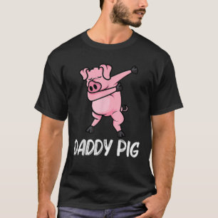 Funny Pig Design For Men Dad Piglet Hog Piggy Farm T-Shirt
