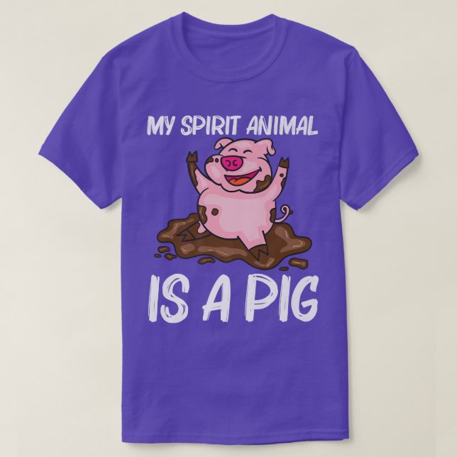 Funny Pig Design For Men Women Hog Farmer Farm Ani T-Shirt (Design Front)