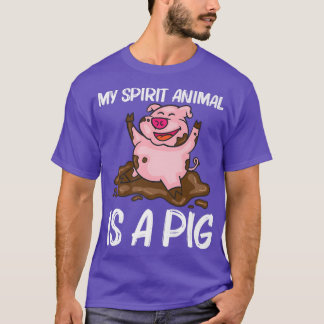 Funny Pig Design For Men Women Hog Farmer Farm Ani T-Shirt