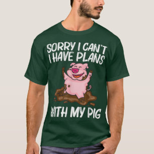 Funny Pig Design For Men Women Hog Farmer Farm Ani T-Shirt