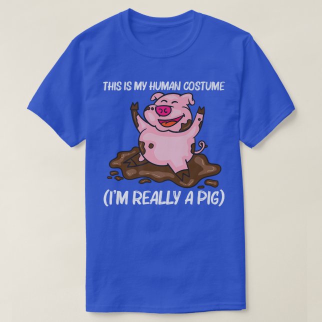 Funny Pig Design For Men Women Hog Farmer Farm Ani T-Shirt (Design Front)